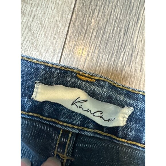Kancun Blue Womens 9/28 Slim Fit Jeans Stretch Denim Distressed Detail Casual Ev - Picture 2 of 8